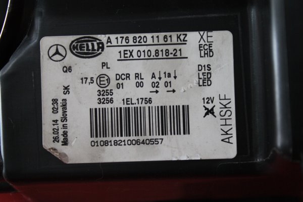 mercedes,w176,a180,xenon,sol,far,hatasiz,mercedes w176 a180,xenon sol far hatasiz,mercedes w176 a180 xenon sol far hatasiz,a176 820 11 61