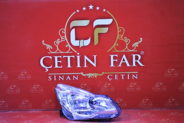 Opel corsa d makyajli sağ far sıfır orj krom 2011-2015 95511328