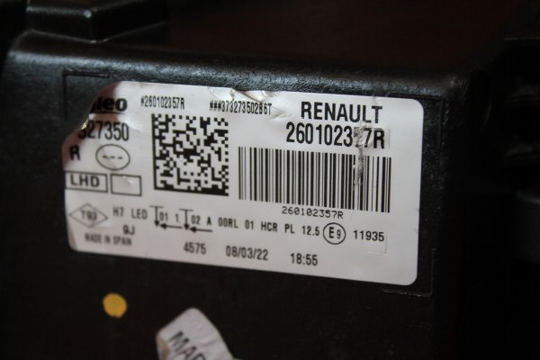 renault,megane,4,joy,sağ,far,renault megane 4,joy sağ far,renault megane 4 joy sağ far,260102357r